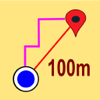 残りの距離は(現在地から目的地までの直線距離、経路距離、方向) - Hideshi Otsuru