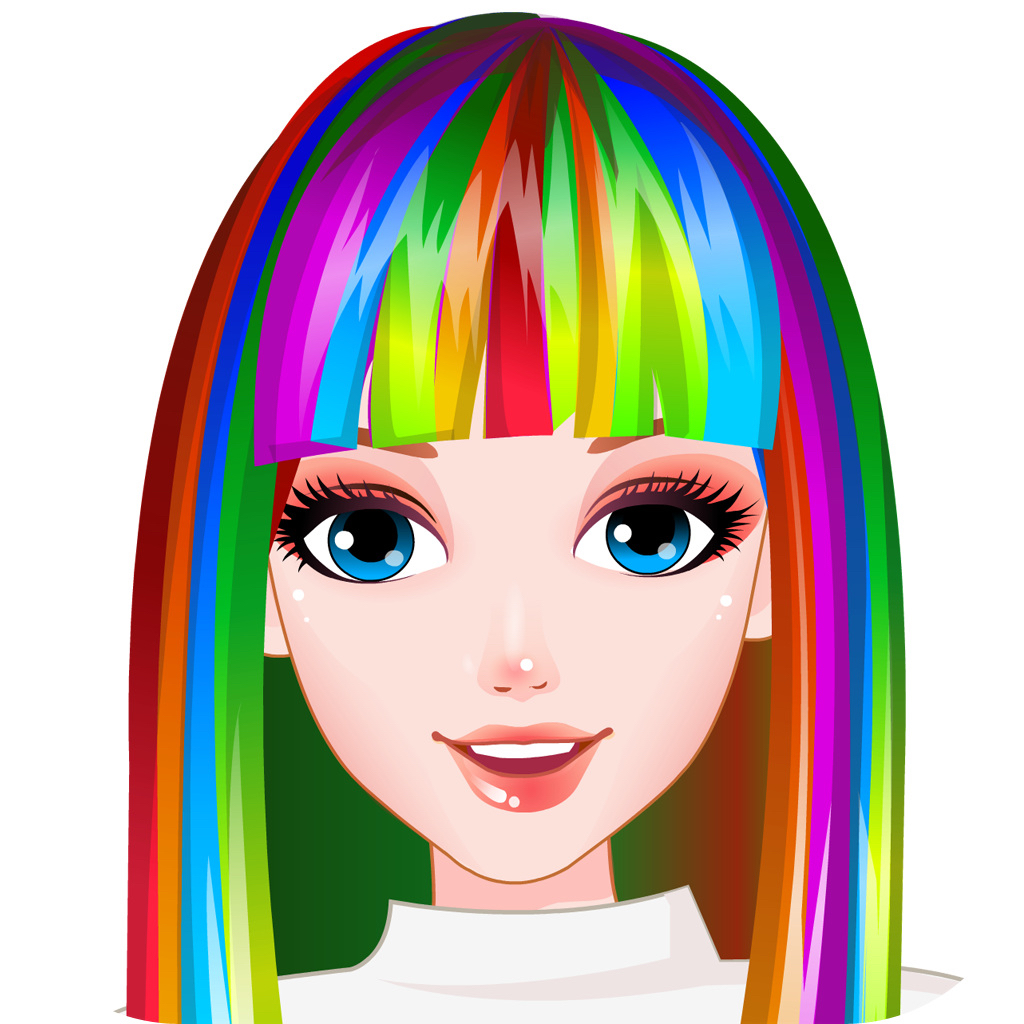 Perfect Rainbow Hairstyles Hd The Hottest Hairdresser Games For