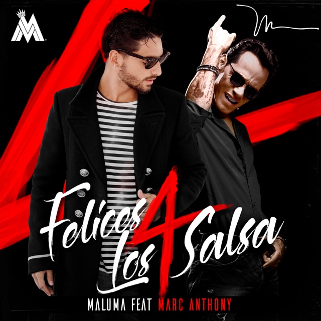 Maluma Felices los 4 (Salsa Version) [feat. Marc Anthony] - Single Album Cover