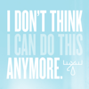 Moose Blood - I Don't Think I Can Do This Anymore  artwork