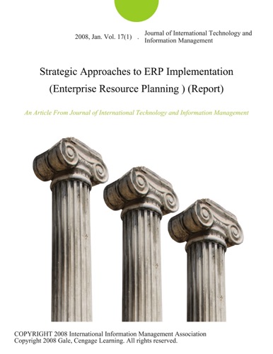 Strategic Approaches to ERP Implementation Enterprise Resource Planning Report
