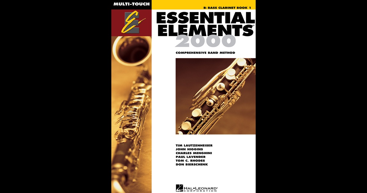 Essential Elements 2000 Book 1 For B Flat Bass Clarinet Textbook By