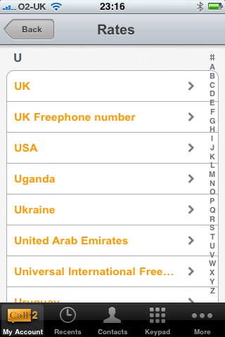 Captura de pantalla del iPhone 4