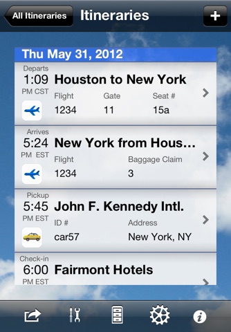 Trip Boss Itinerary manager screenshot