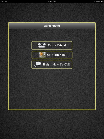 Screenshots of GamePhone - Free voice calls and text chat for Game Center for iPad
