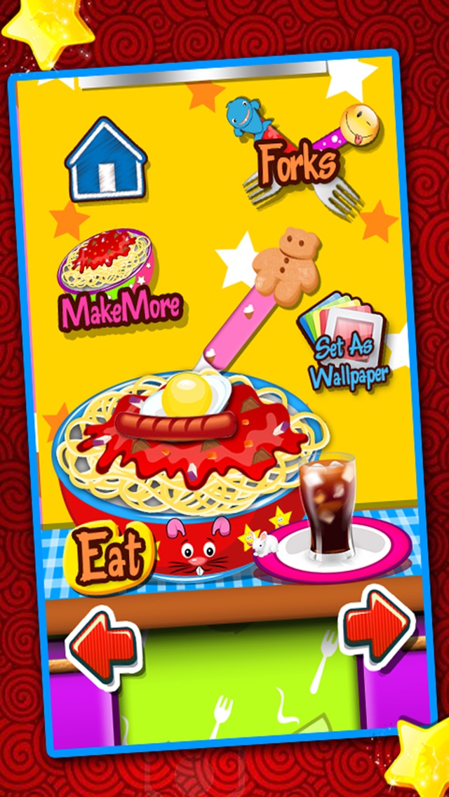 ヌードル メーカー-女の子の子供無料ホット ヘルシー クッキング スープ、ハンバーガー、ピザ & ケーキ愛好家のためのゲームのスクリーンショット4