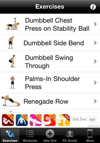 Dumbbell Workouts Free On The App Iphone Screenshot 1