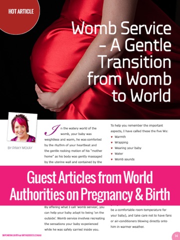 Скриншот из Empowering Birth Magazine