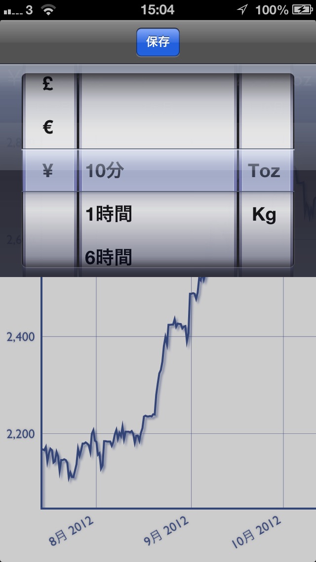 銀価格チャート screenshot1