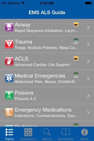 EMS ALS Guide screenshot