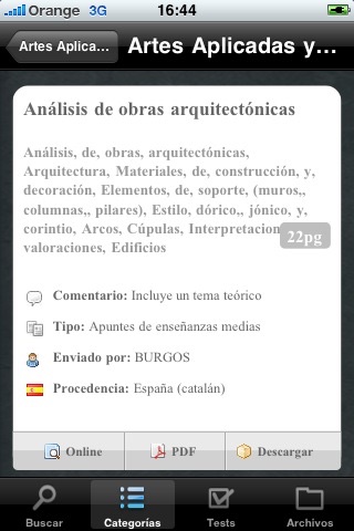 Captura de pantalla del iPhone 2