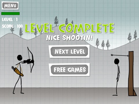 Screenshots of Stickman Apple Shooting Showdown - Free Bow and Arrow Fun Doodle Skill Game for iPad