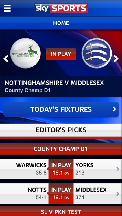 sky sport score centre