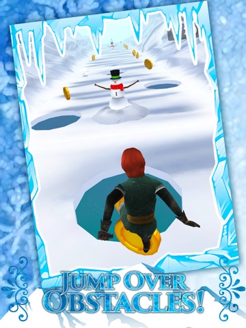 Screenshots of Frozen Princess Run 3D Infinite Runner Game For Girly Girls With New Fun Games FREE for iPad