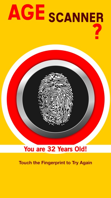 Screenshots of Age Fingerprint Scanner - How Old Are You? Detector Pro for iPhone