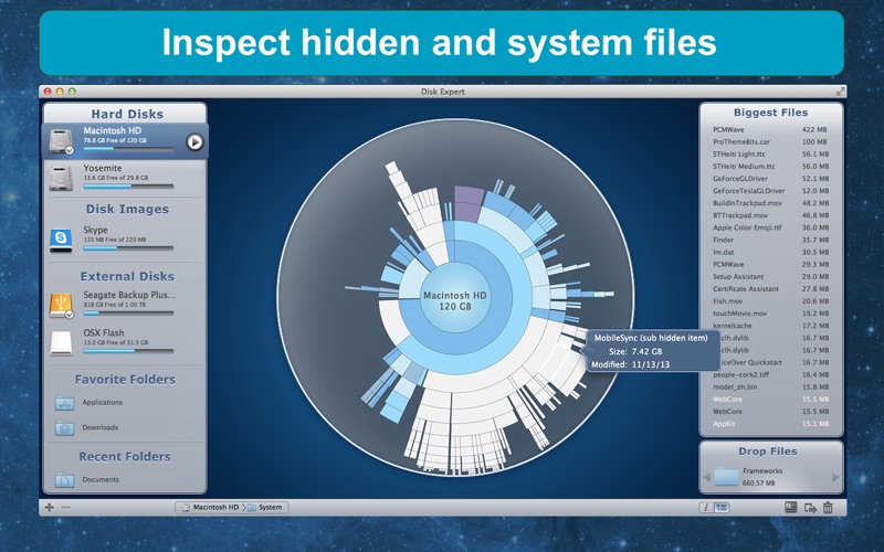 clean up disc space on mac