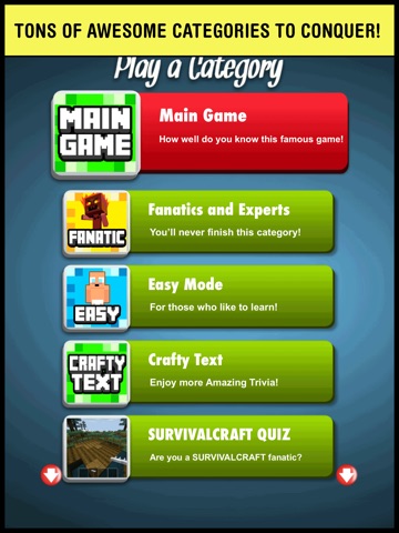 Screenshots of Pop Quiz Trivia - for Minecraft fans the best word guess game! for iPad