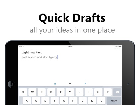 Quick Drafts for iPad - Notes, Tasks and Shopping Listのおすすめ画像1