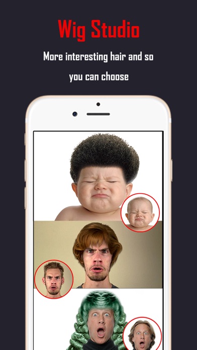 Screenshots of Insta Wig Studio - Hair Editor Booth to Design Hairstyle plus Change Color Effects for iPhone