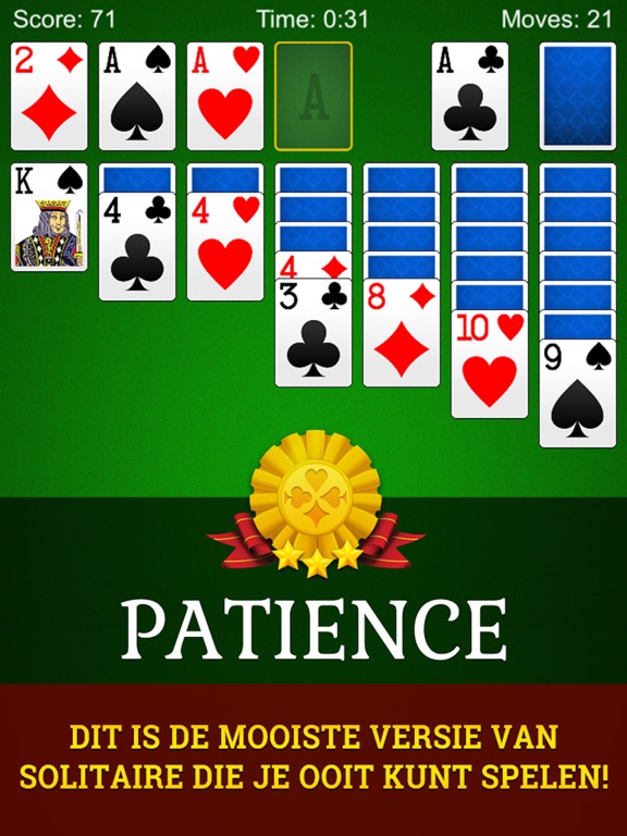 Patience - Klassiek Solitaire Kaartspel - App Voor Iphone, Ipad En Ipod 