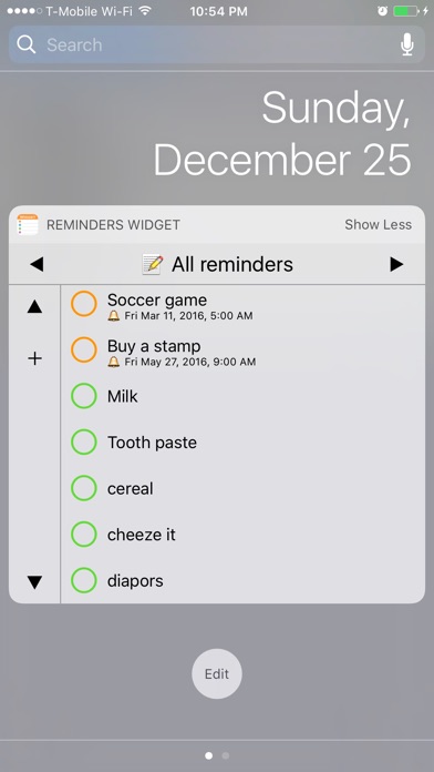 Reminders Widget 앱스토어 스크린샷