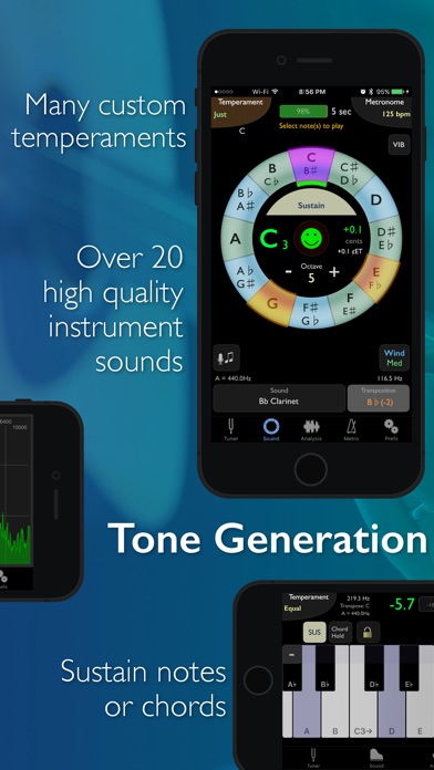 TonalEnergy Chromatic Tuner and Metronome  Screenshot
