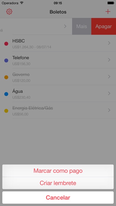 Captura de tela do iPhone 2