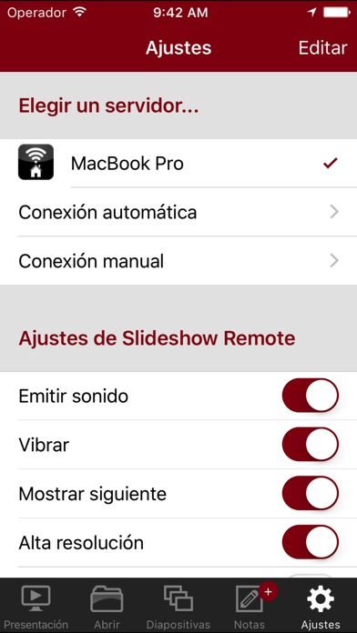 Captura de pantalla del iPhone 5