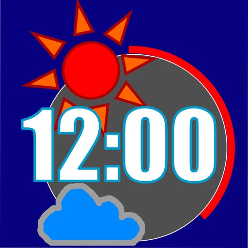 SunnyClock/見やすい時計&天気予報(広告なし)