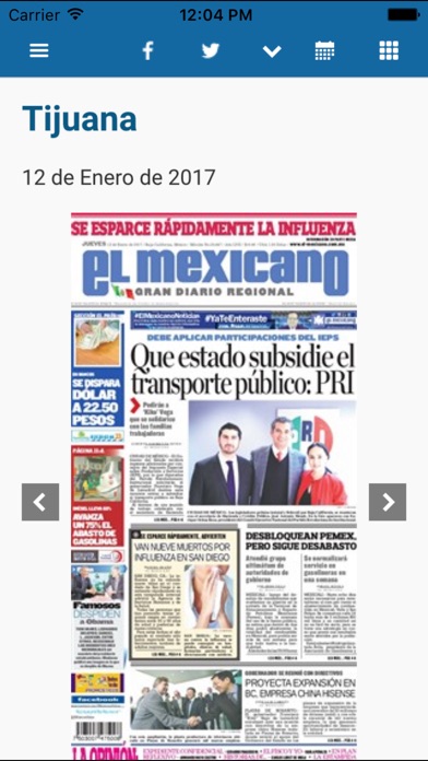 Captura de pantalla del iPhone 3