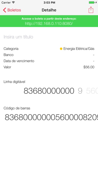 Captura de tela do iPhone 3