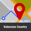 Valencian Country Offline Map and Travel Trip valencian community flag 
