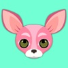 Pink Valentine's Chihuahua Emoji Stickers