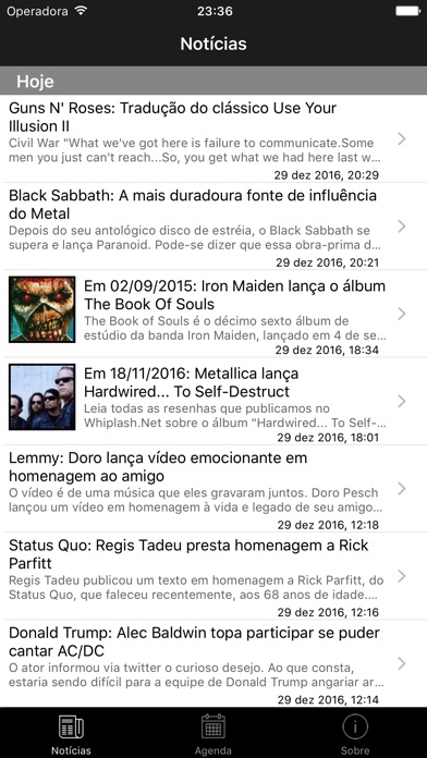 Captura de tela do iPhone 3