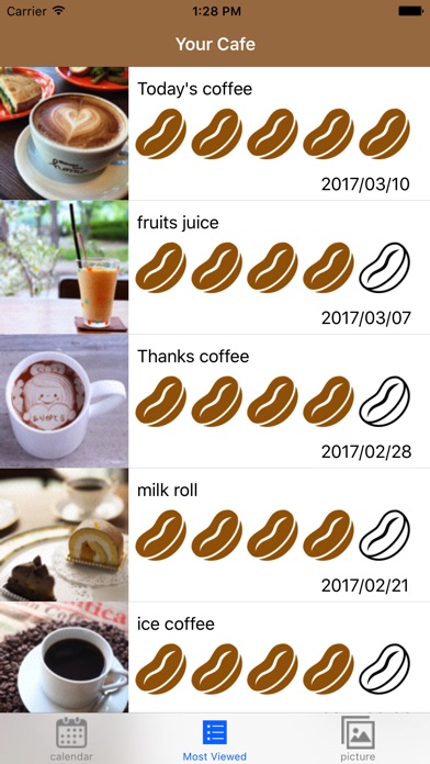 Cafe Diary - カフェでの勉強を楽しくする簡単日記アプリのおすすめ画像3