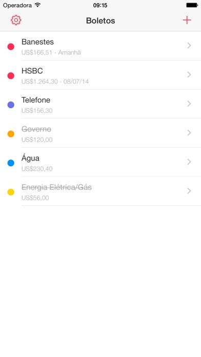 Captura de tela do iPhone 1