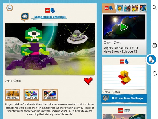 Screenshots of LEGO® Life – Create, share & discover for iPad