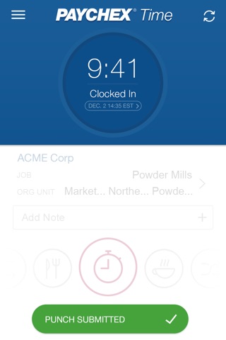 Paychex Time screenshot