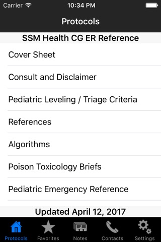 Cardinal Glennon ER Reference screenshot