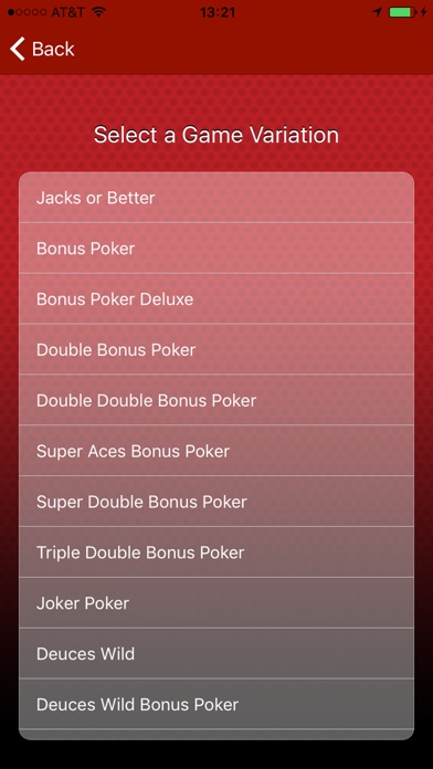 Bonus poker pay table