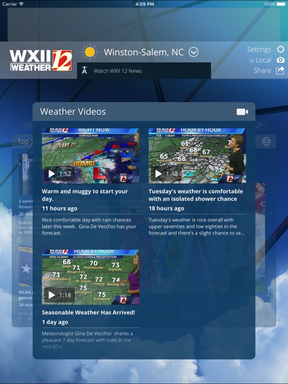 wxii weather live