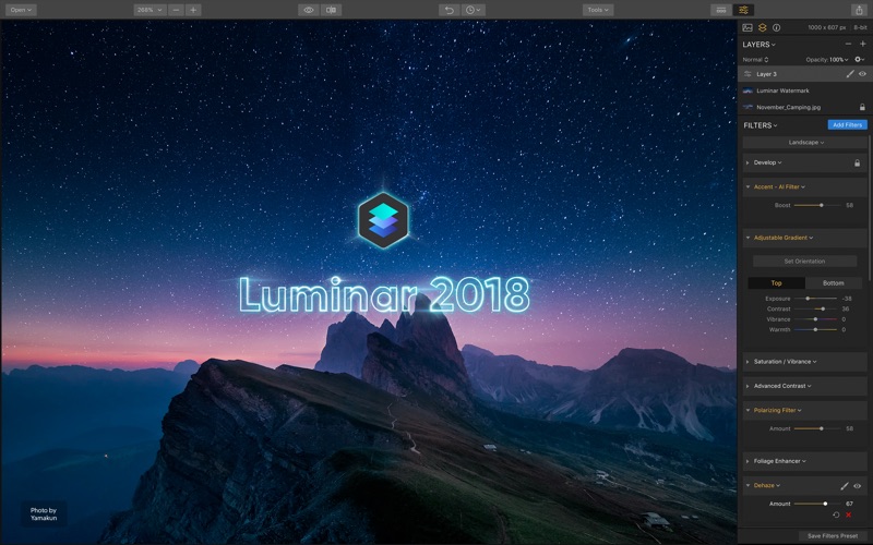 Luminar 2018 Screenshot