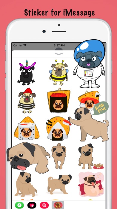 Adorable Baby Pug Sticker review screenshots