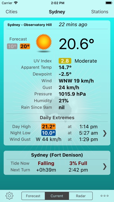 Oz Weather Plus screenshot1