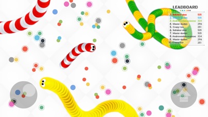 Screenshots of Rolling Snake.io - Worm IO Multiplayer Online Slither War Game - Free Agar Skins Version for iPhone