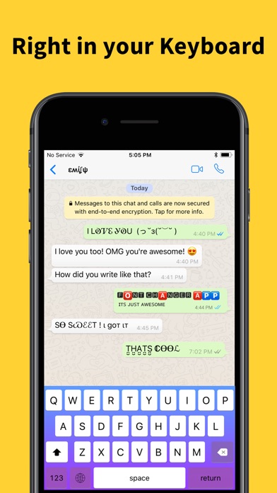 Screenshots of Font Changer - Color Keyboard Themes & Custom Fonts Keyboard for iPhone