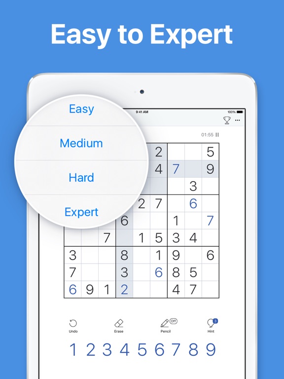 Screenshots of Sudoku - Classic Logic Game for iPad