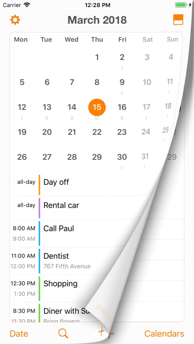 Page Calendar 앱스토어 스크린샷