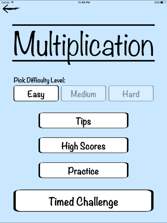 Screenshots of Mental Math Cards - Tips, Fact Practice, & Timed Challenge for iPad