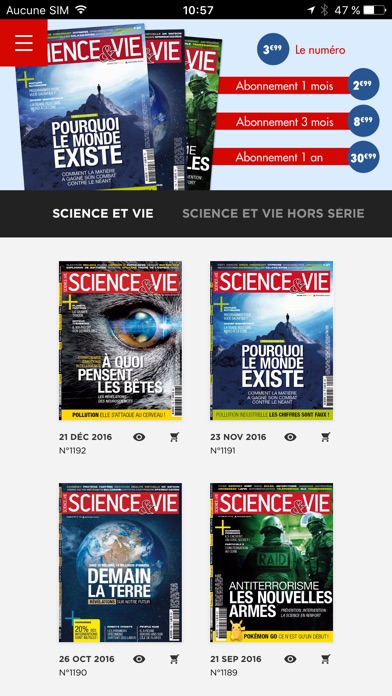 Sciencevie Magazine review screenshots